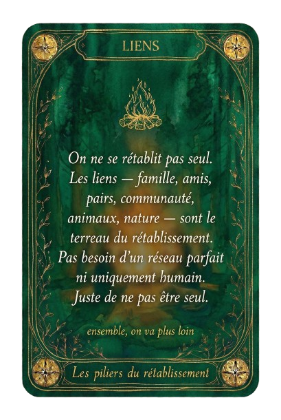 Liens, détail verso