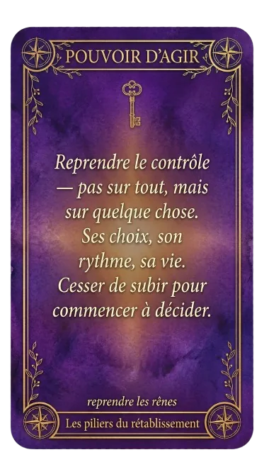 Pouvoir d'agir, détail verso